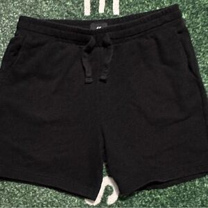 H&M Black Drawstring Shorts